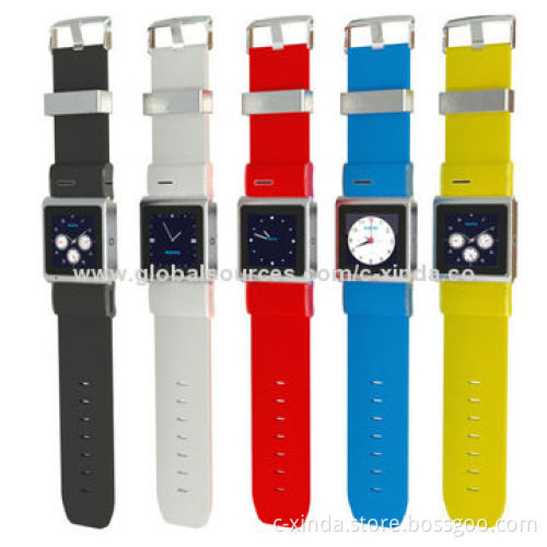 Smart watch phone with Android 4.0, built-in 2MP camera, supports WiFi and GPS function
